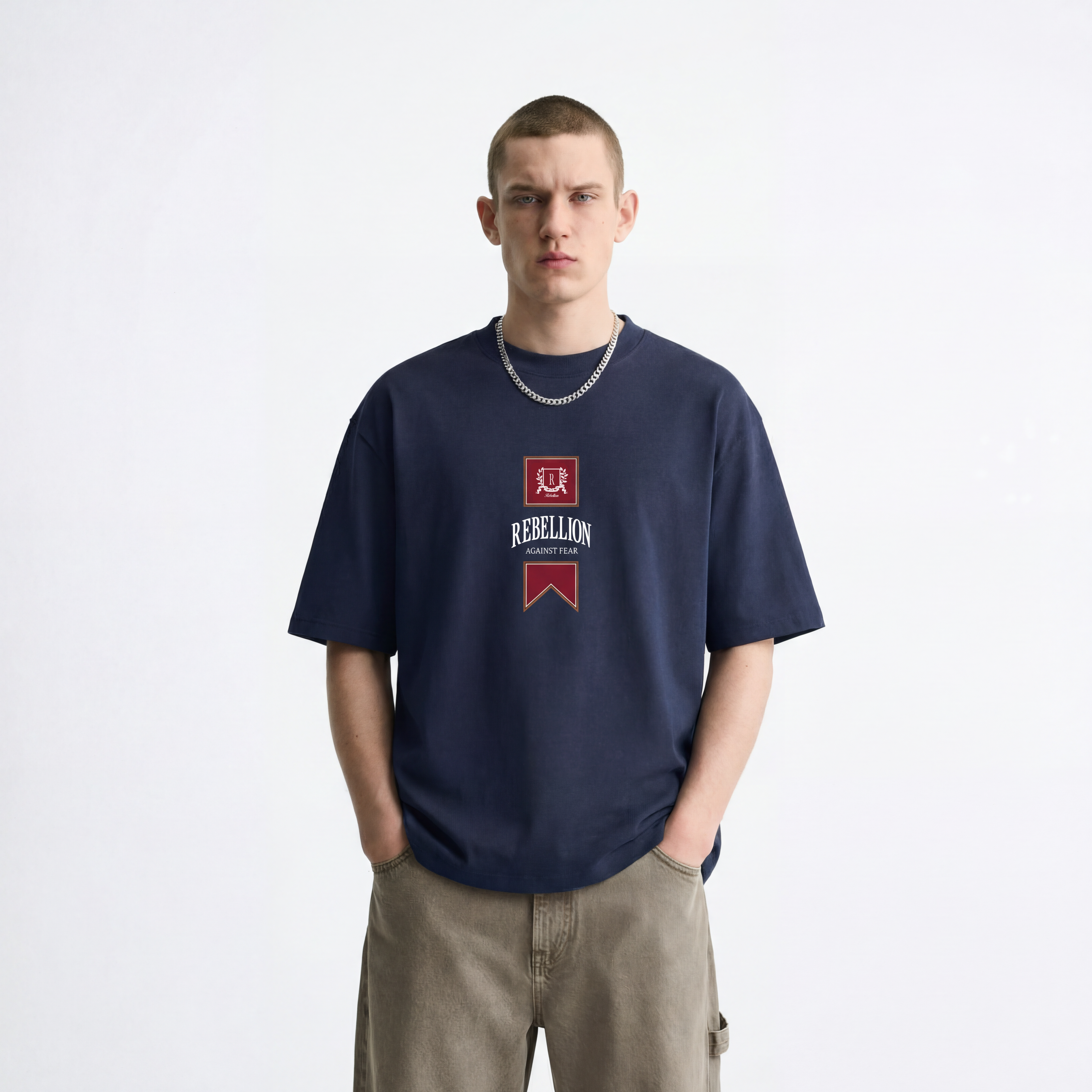 Against Fear T-Shirt - Navy