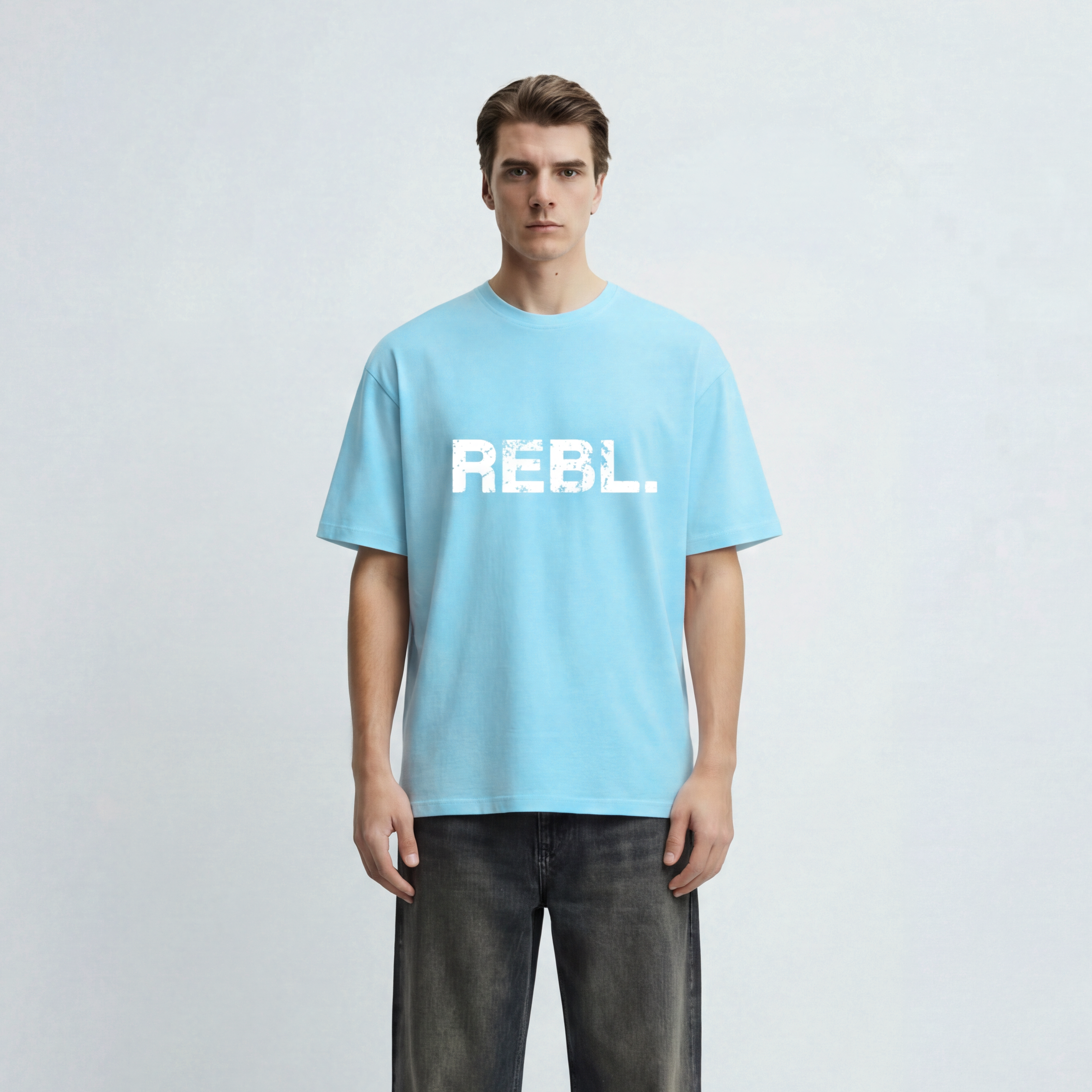 REBL. T-Shirt - Baby Blue