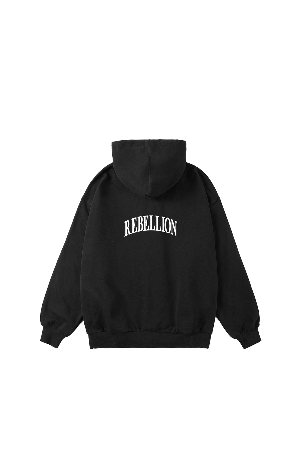 Rebellion Zip Up Hoodie - Black