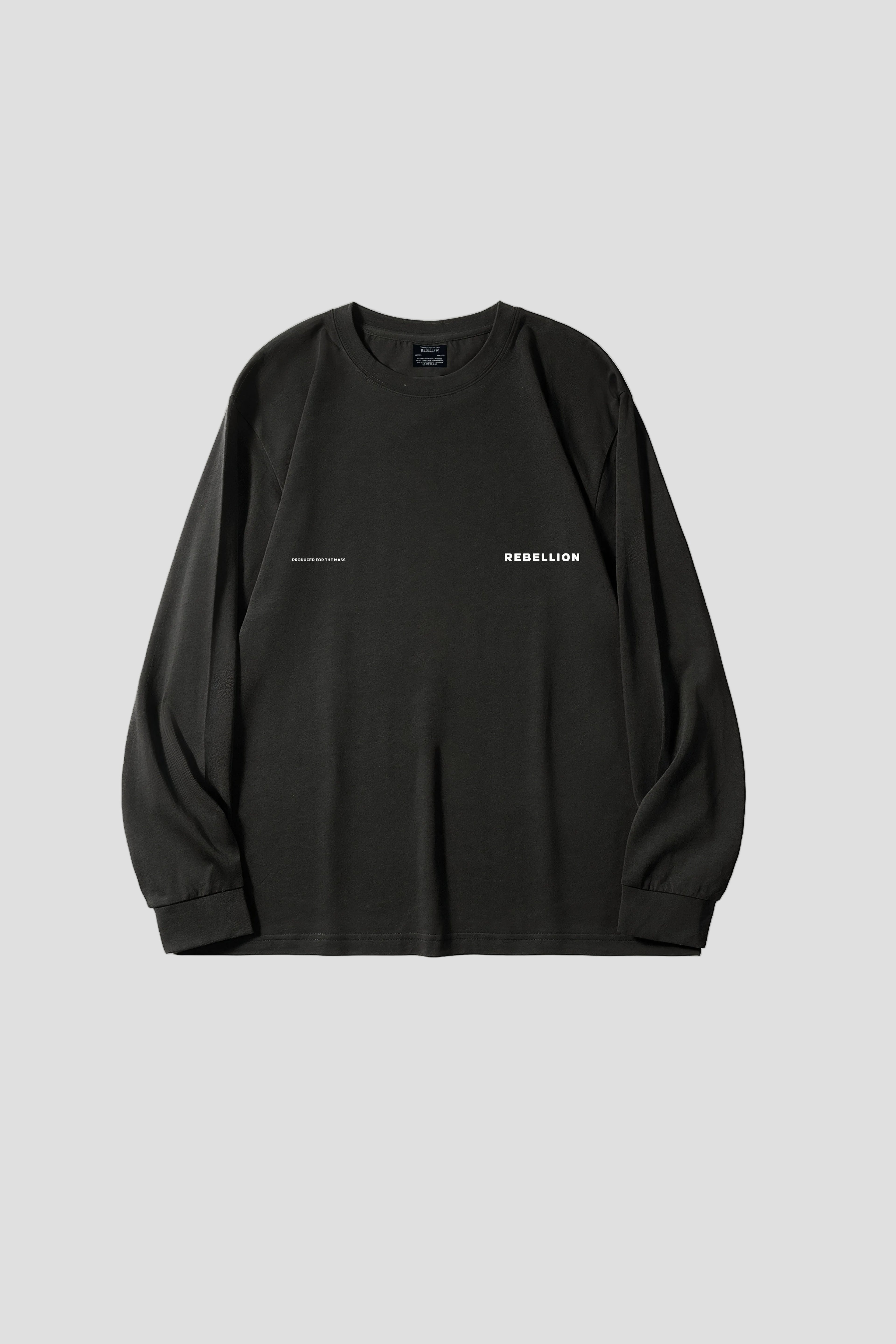 Bluz Me Krah Të Gjat Minimalist (e zez)