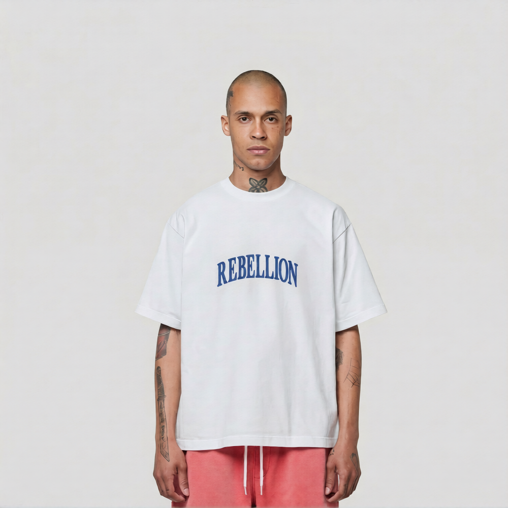 Revolution T-shirt White/Blue